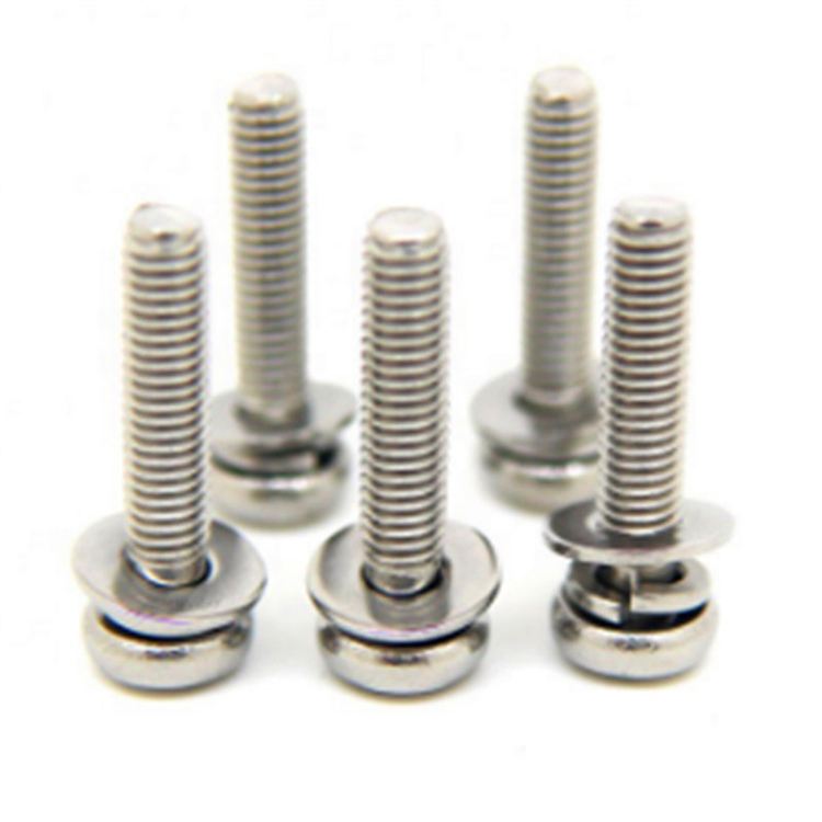 Custom Stainless Steel Passivation Pan Head Cross Double Washers Screw