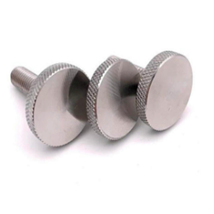 DIN653 m4 stainless steel knurled thumb screw for glass support