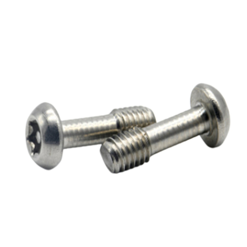 Stainless steel torx button round head anti-theft screw with three-eighth thread