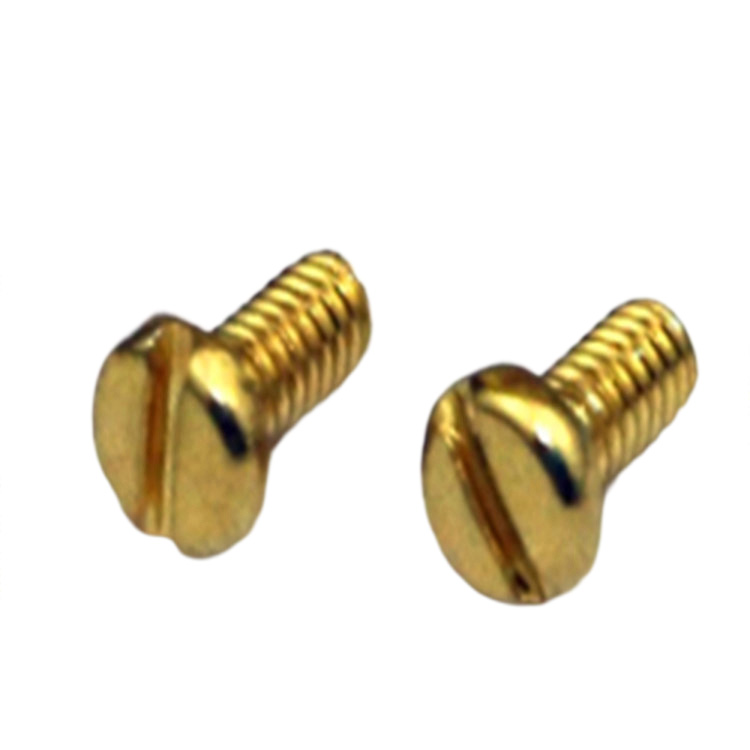 Hot sale M1.4 brass pan head slotted mini small micro screw