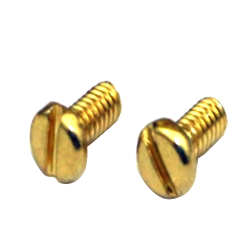 Hot sale M1.4 brass pan head slotted mini small micro screw for glass