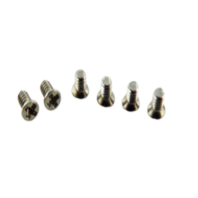 Nickel plated M1 countersunk head super mini screw for glasses