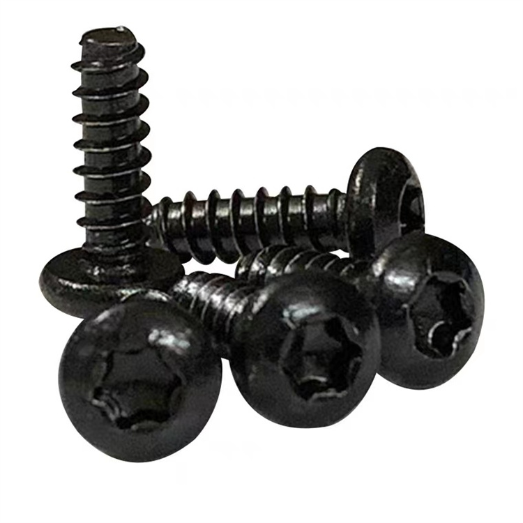 Black carbon steel m4 torx pan head self tapping screws