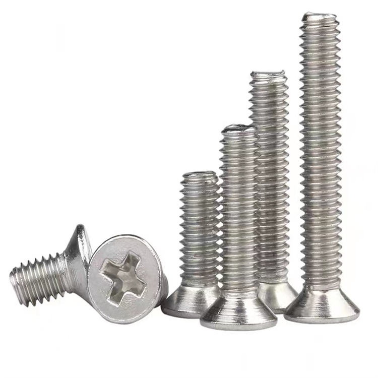 DIN965 stainless steel countersunk head machine thread screw 