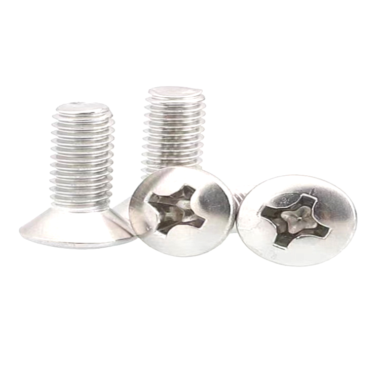 DIN966 m3 stainless steel oval head cross machine thread screw 