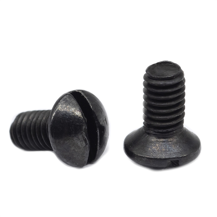 GB69 m4 black nickel plated oval head machine thread screw 