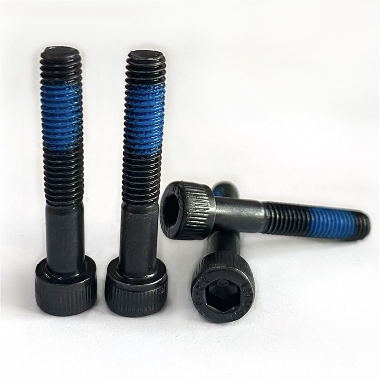 Black oxide stainless steel thread locked m2 socket head screw 