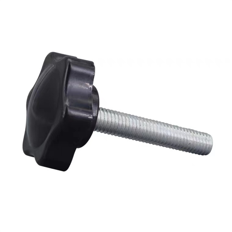 Customized stainless steel star type m3 plastic head thumb screw 