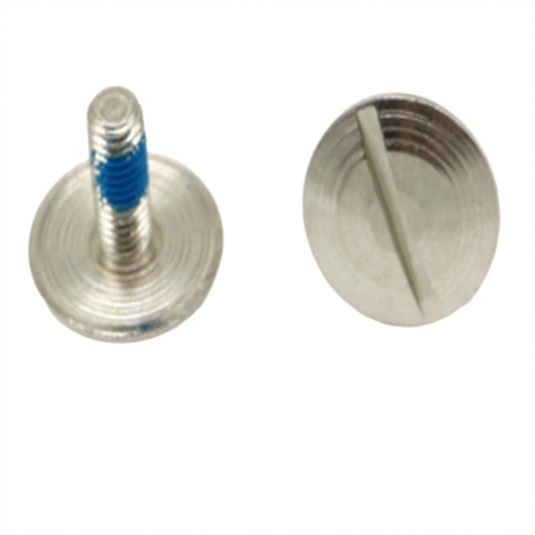 M1.2 truss head blue nylon patch chicago screw for electronics