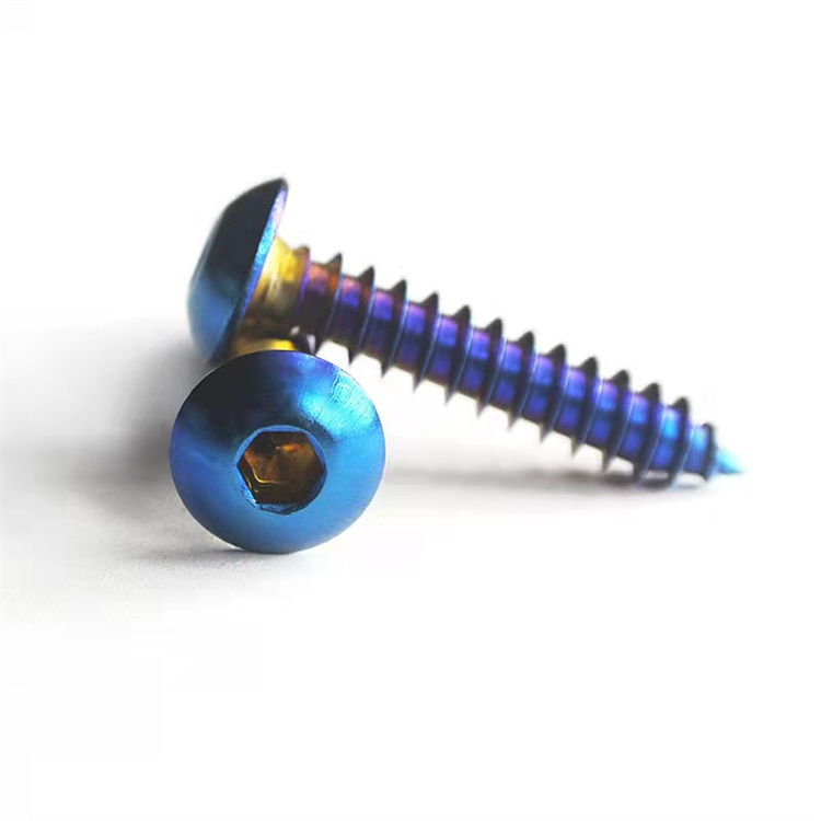 M4 button head allen drive titanium self drilling screws 