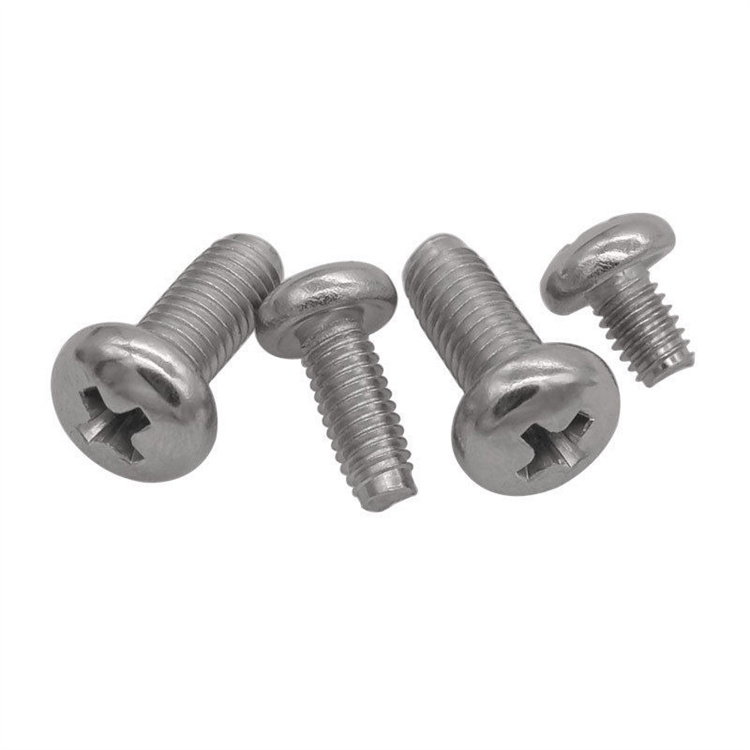 M4 pan head stainless steel self locking screws 