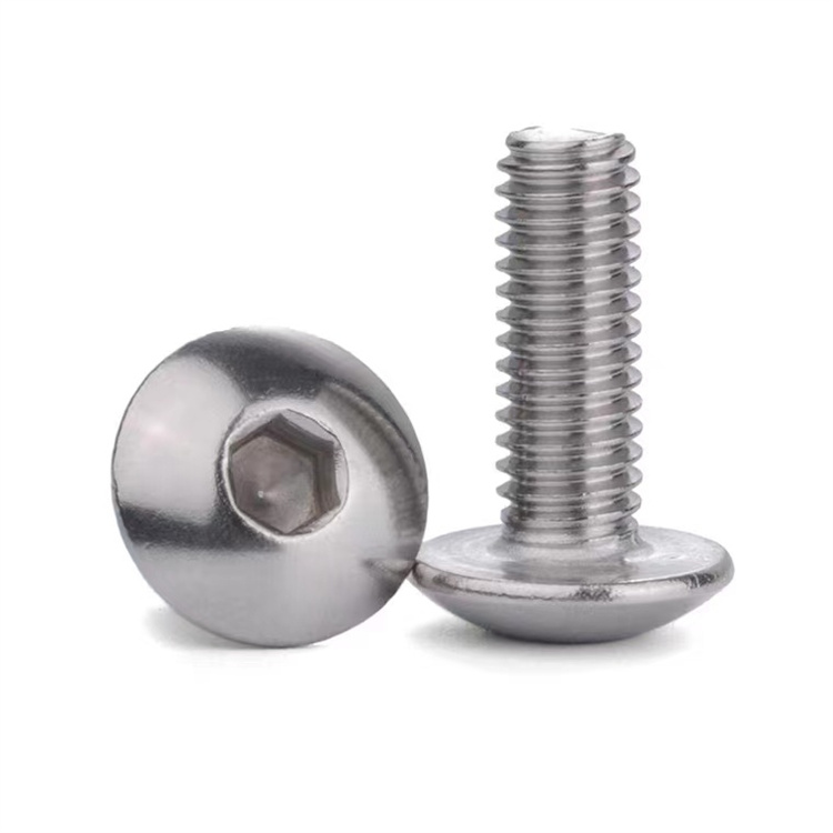 Metric stainless steel m4 truss head hex socket screws