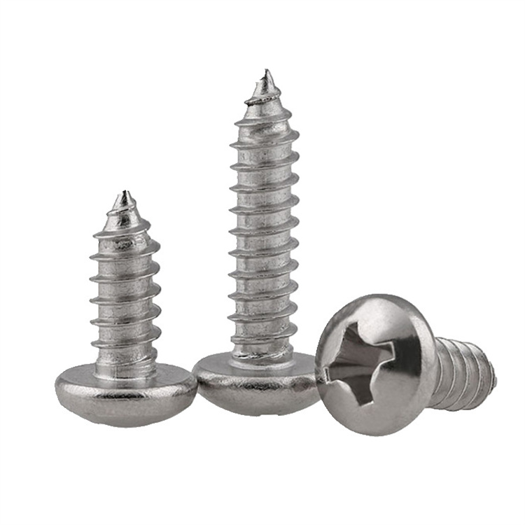Nickel plated m1.5 pan head small self tapping screw for metal