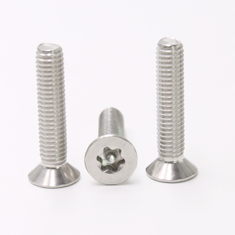 Custom-m4-stainless-steel-machine-thread-countersunk-head-anti-theft-screw