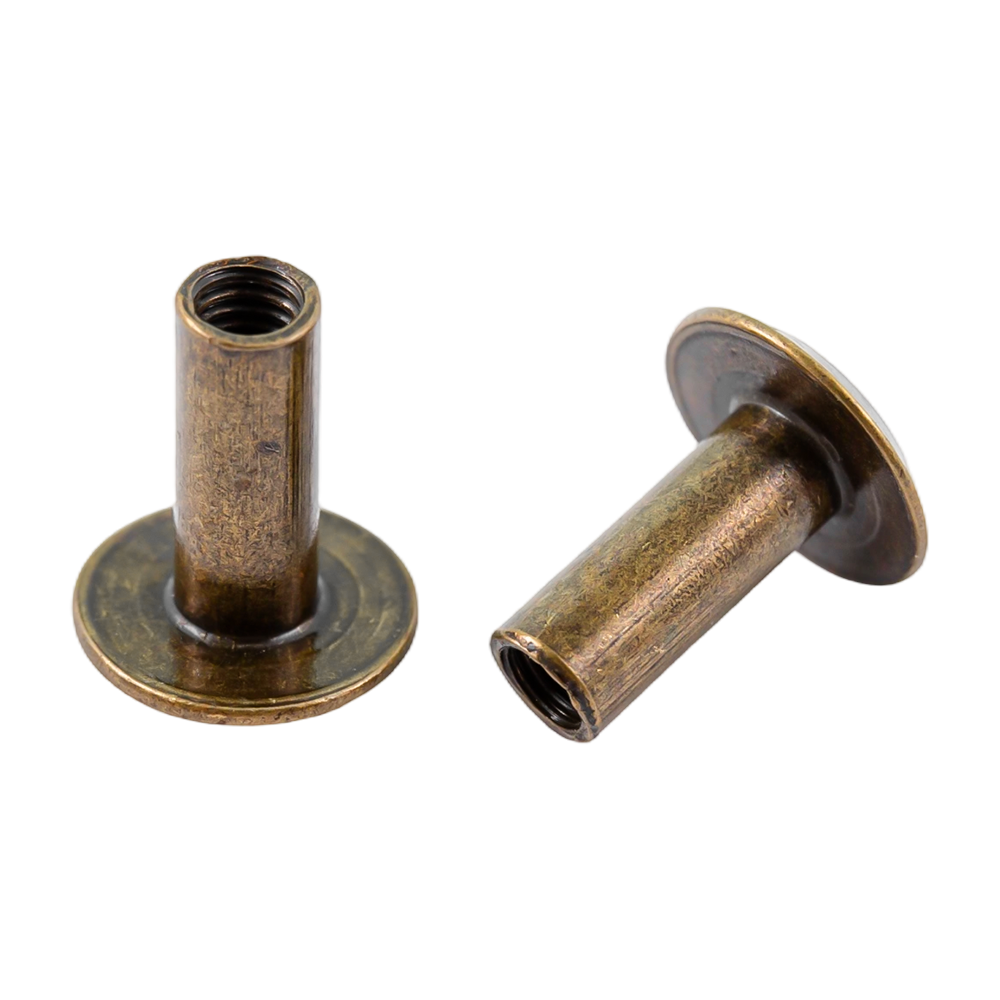 Bronze carbon steel flat head leather screws