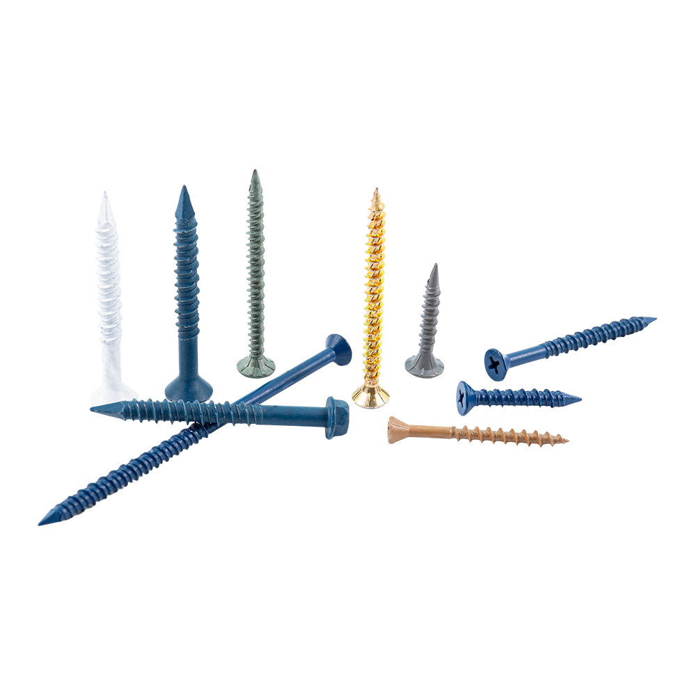Colorful countersunk head carbon steel stainless steel timber frame screws