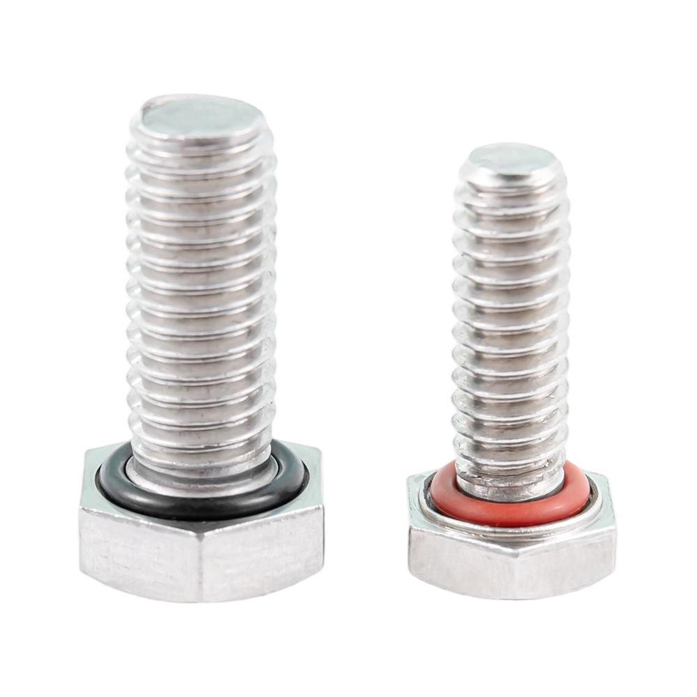 Customized stainless steel hex head O ring waterproof screws Customized stainless steel hex head O ring waterproof screws