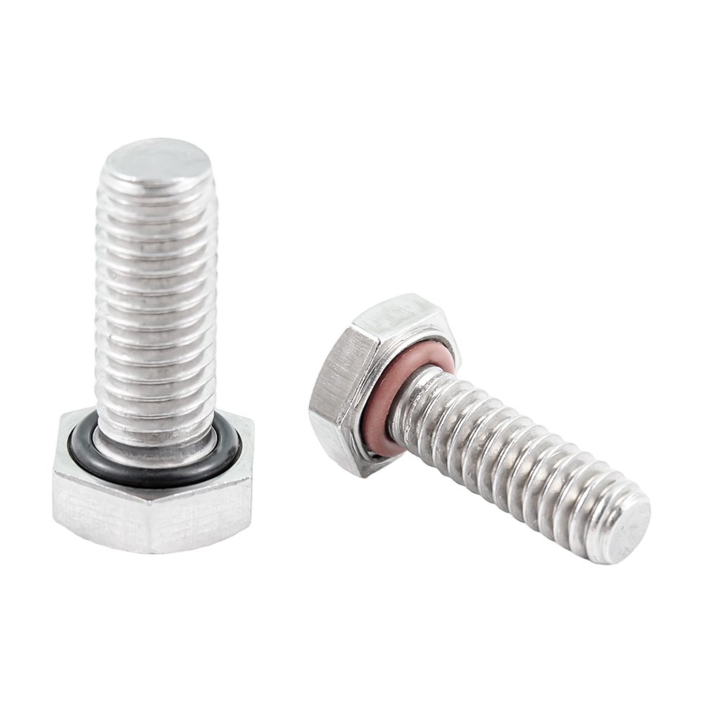 Customized stainless steel hex head O ring waterproof screws Customized stainless steel hex head O ring waterproof screws