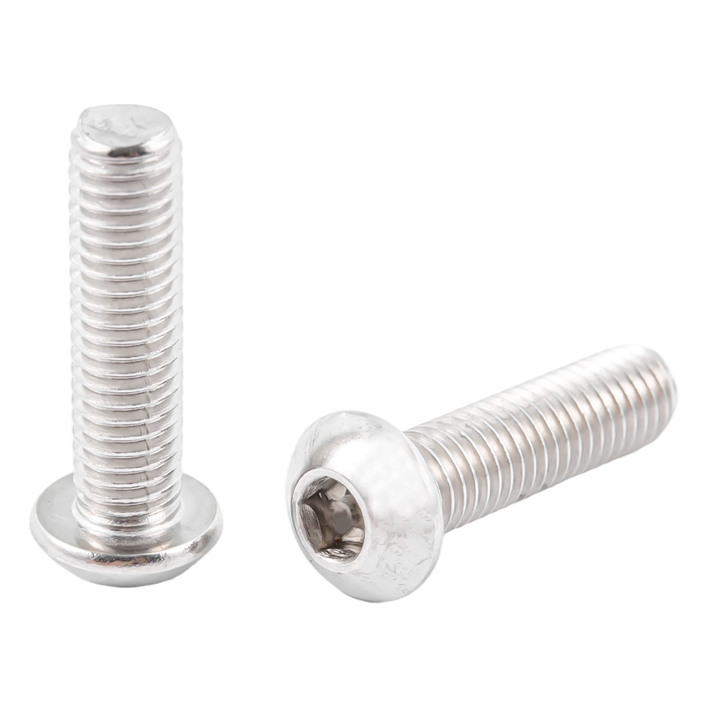 Cusotmized stainless steel button head hex socket with pin security anti theft screws