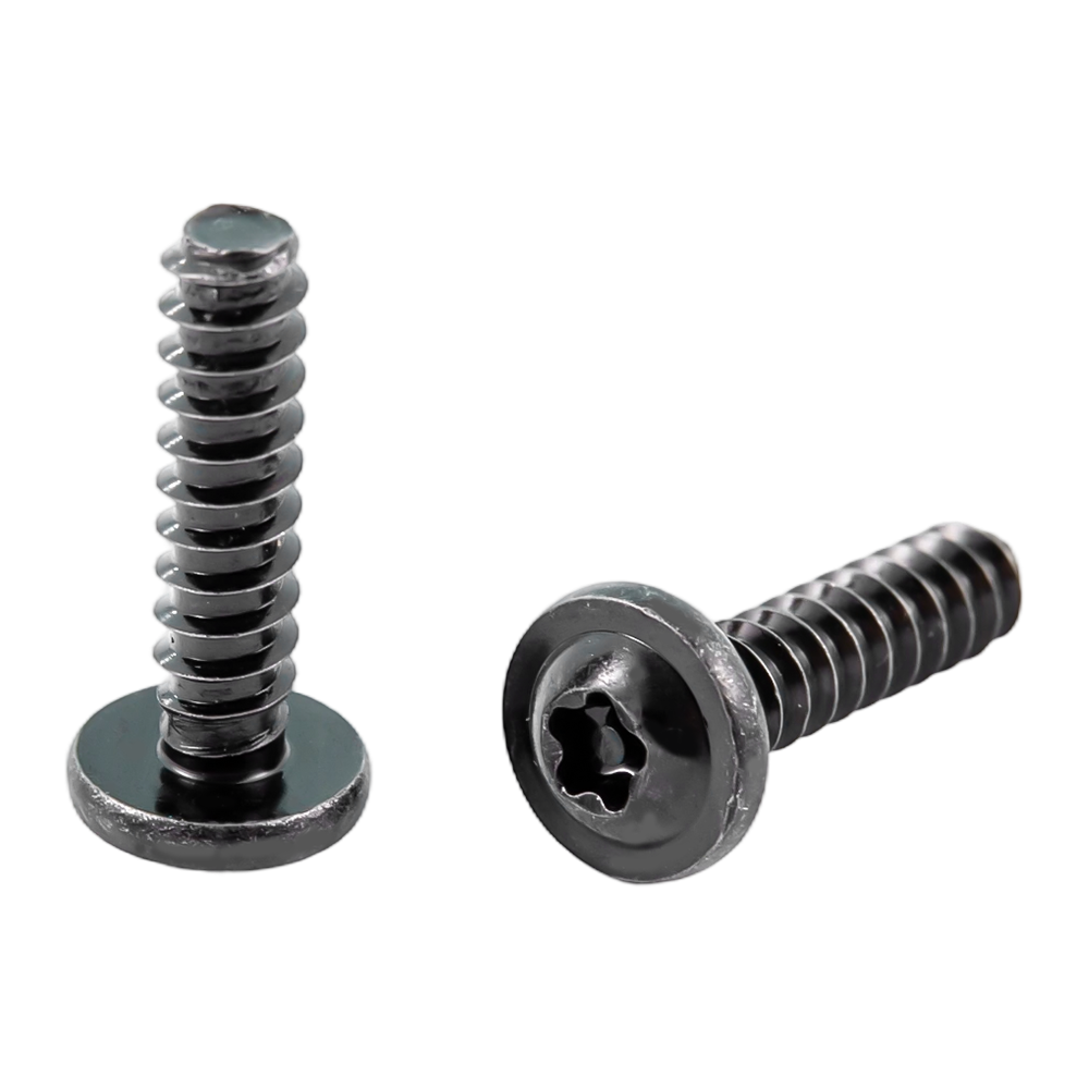 Customized black stainless steel pan washer head self tapping screws