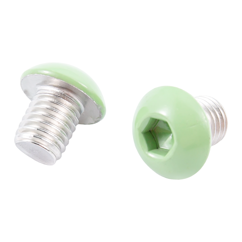Customized green painting button head machine thread stainless steel screws Customized green painting button head machine thread stainless steel screws