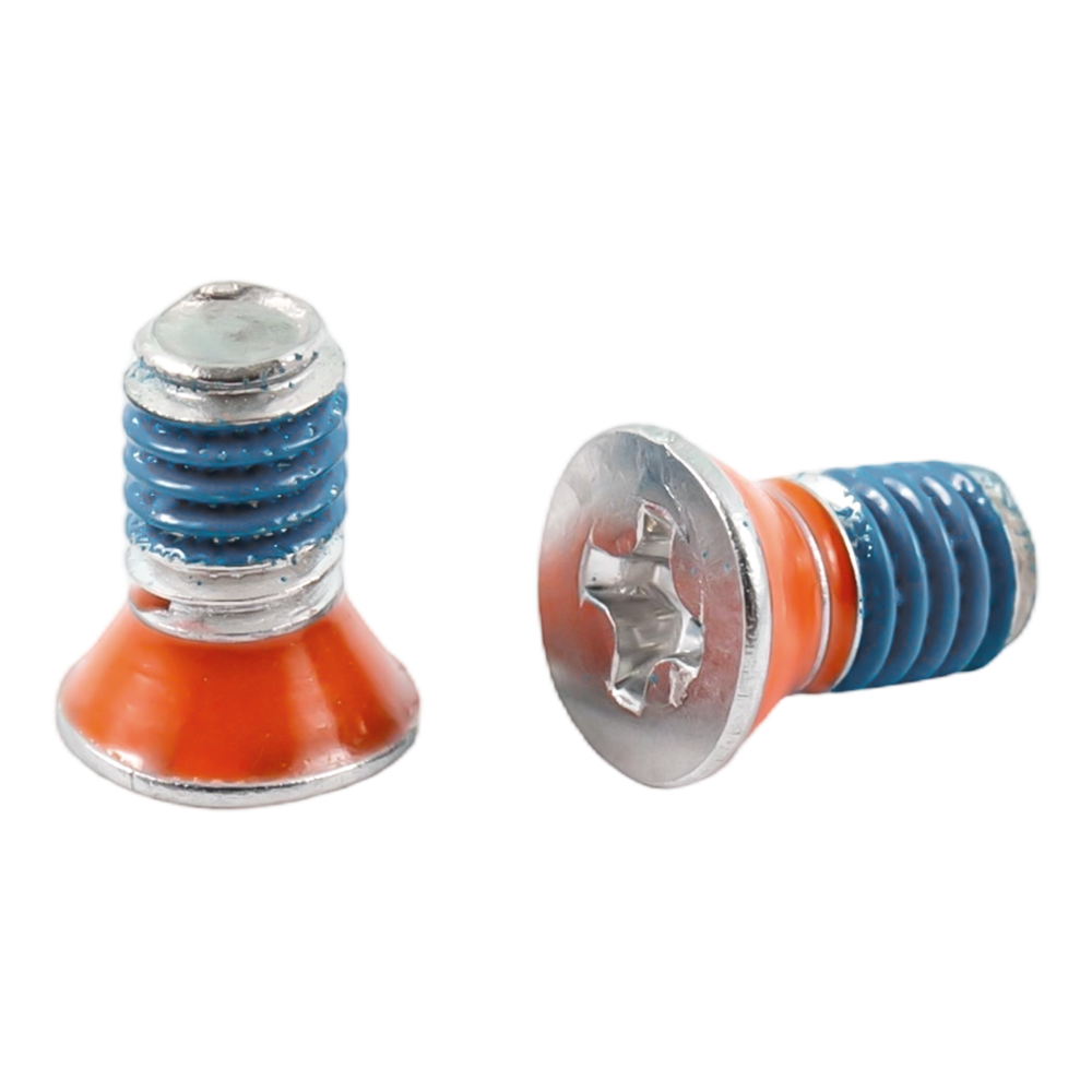 Customized small countersunk head stainless steel screws with nylon patch