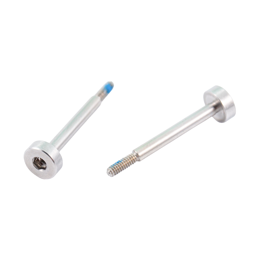 Customized stainless steel 303 part thread long nylon patch screws