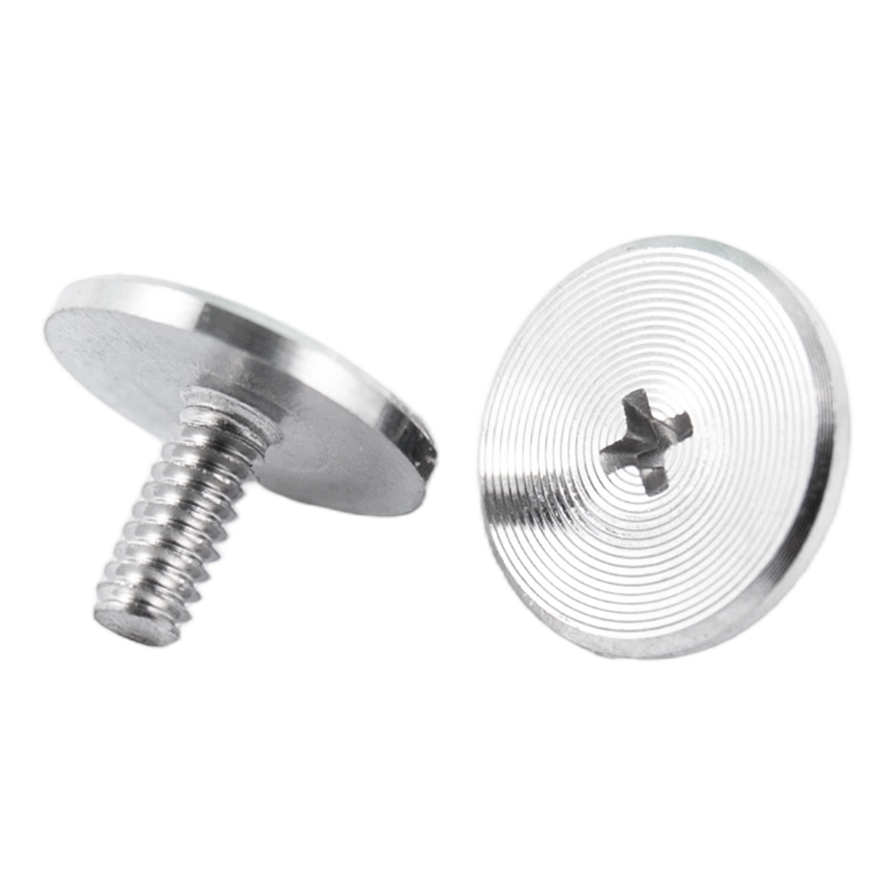 Hot selling large flat head stainless steel CD pattern screws aluminum stain brushed screws