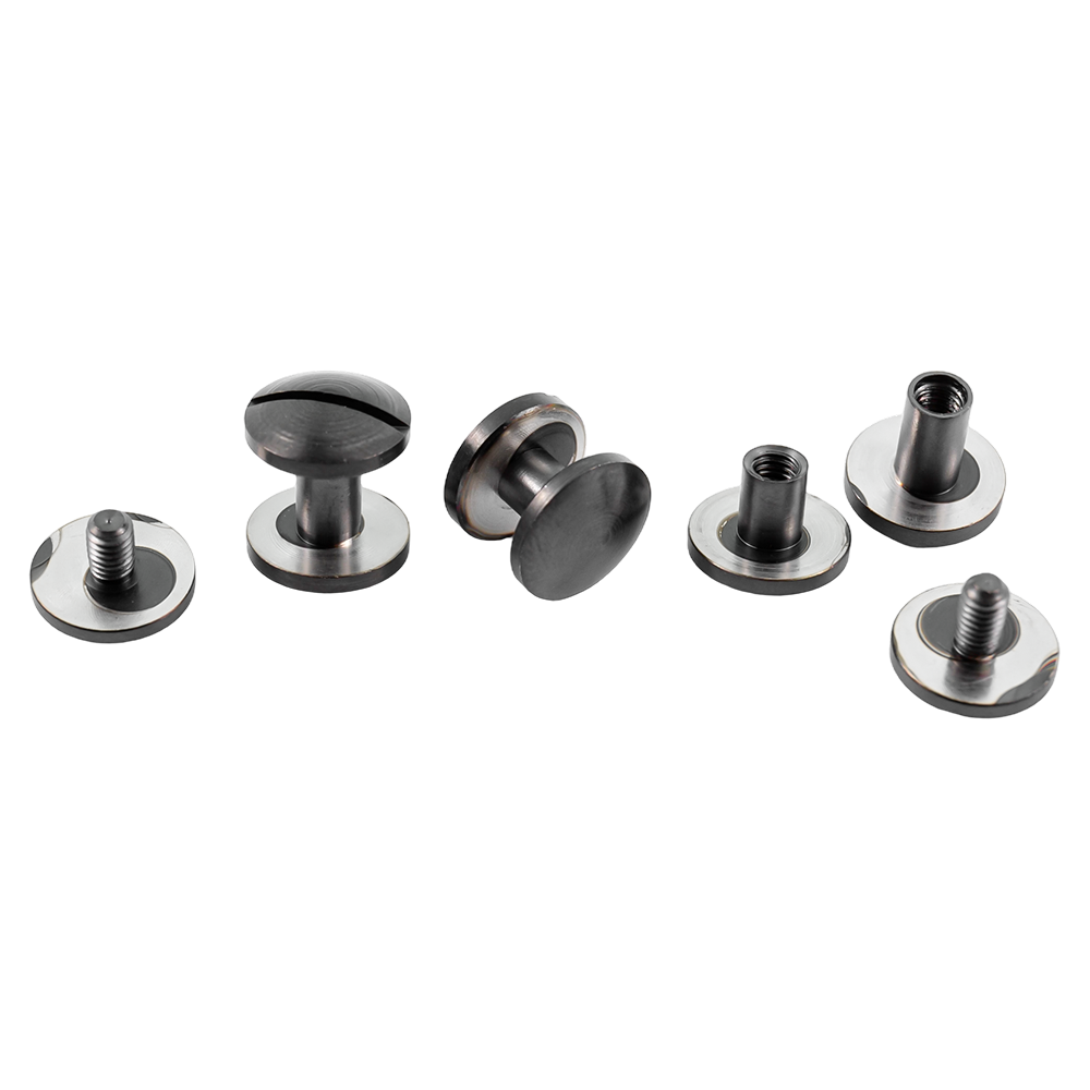 Stainless steel flat head menu screws slotted head chicago screws