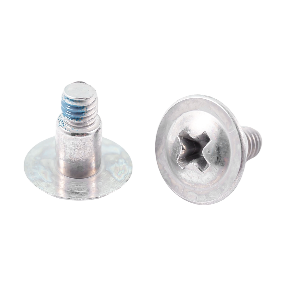 Stainless steel pan washer head nylon patch screws