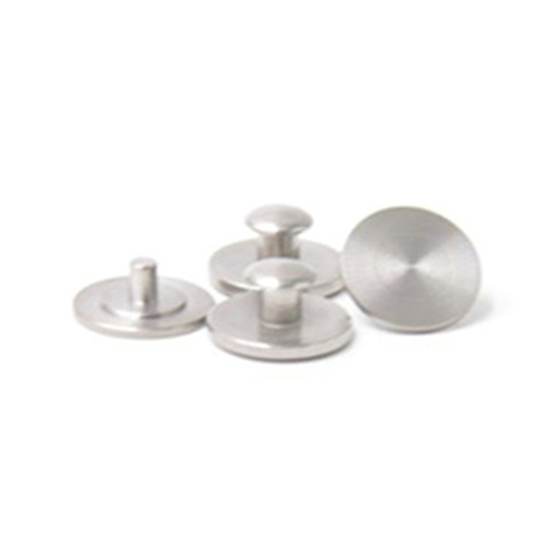 CD concentric patterned Stainless steel male and female rivet for rubber
