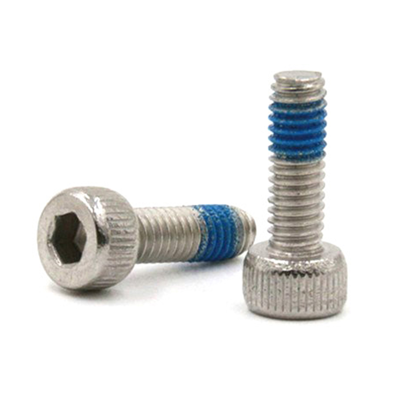 Hex socket fillister head micro screw with Nylon patch