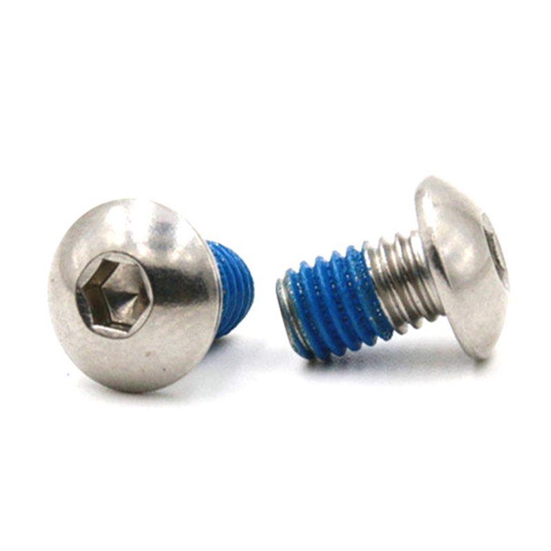 Hexagon socket button head micro screw with Nylon patch