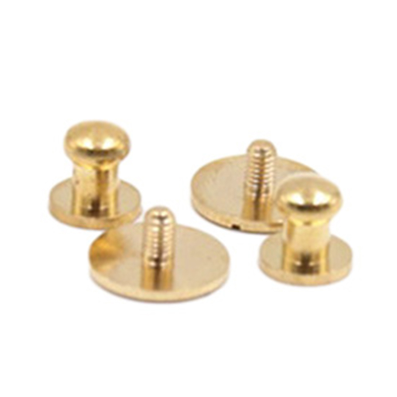 New design Solid Brass Sam Brown Button Stud For leather