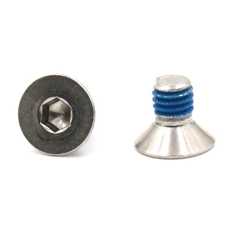 Hot selling countersunk head socket micro mini screws with nylon patch