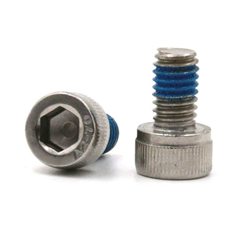 Stainless steel 304 hex socket cup head screw with nylon patch
