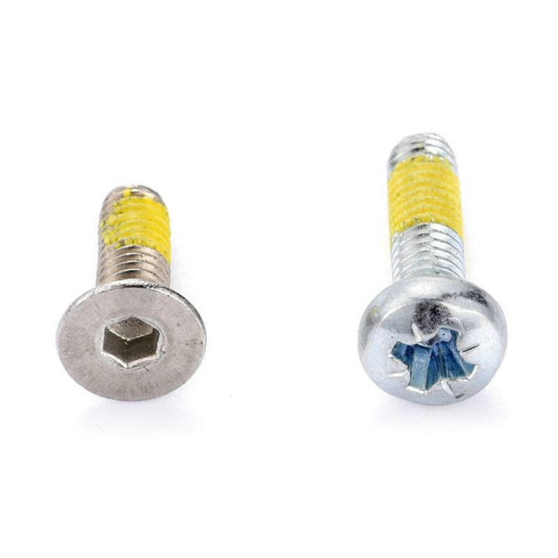 Pan(countersunk) head torx(hex) thread locked machine screw