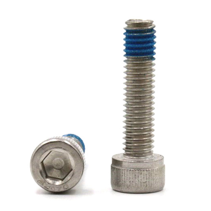 Stainless steel 18-8 hex socket head screw with nylon patch