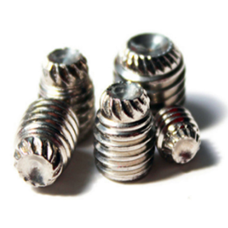 DIN916K m3 stainless steel knurling cup point socket set screw