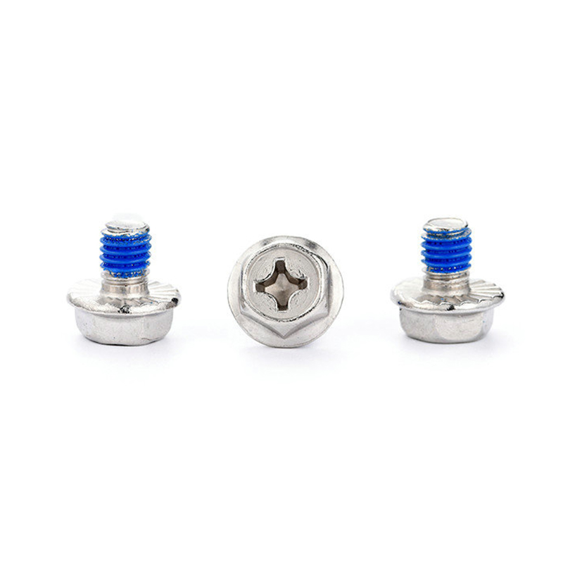 Hex washer head cross small waterproof screw with Nylon patch