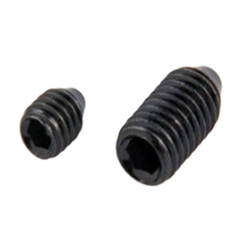 M4 zinc plated black slotted set screw with competitive price