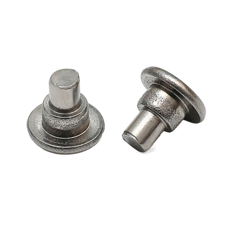 Non standard blue white zinc plated carbon steel shoulder screw