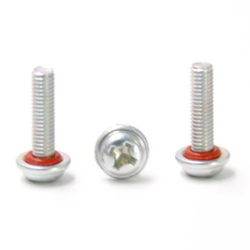 Stainless steel customized pan washer head sealing ring waterproof screw