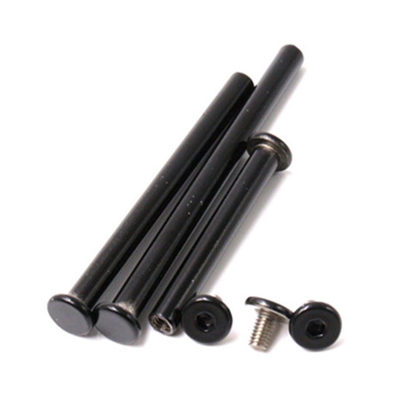 black paint m5 stainless steel hex socket flat head chicago screw