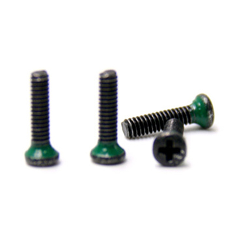 customized m4 black thin head machine thread sealing coating screw