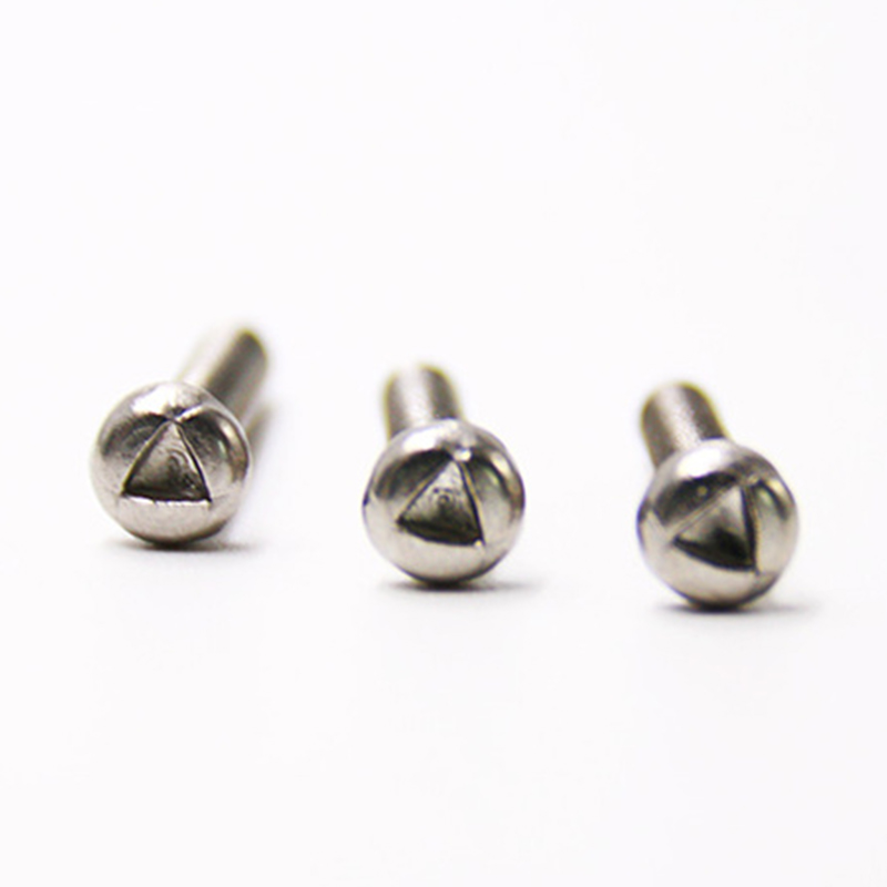 Customized m6 round head trigroove tamper proof screw Customized m6 round head trigroove tamper proof screw