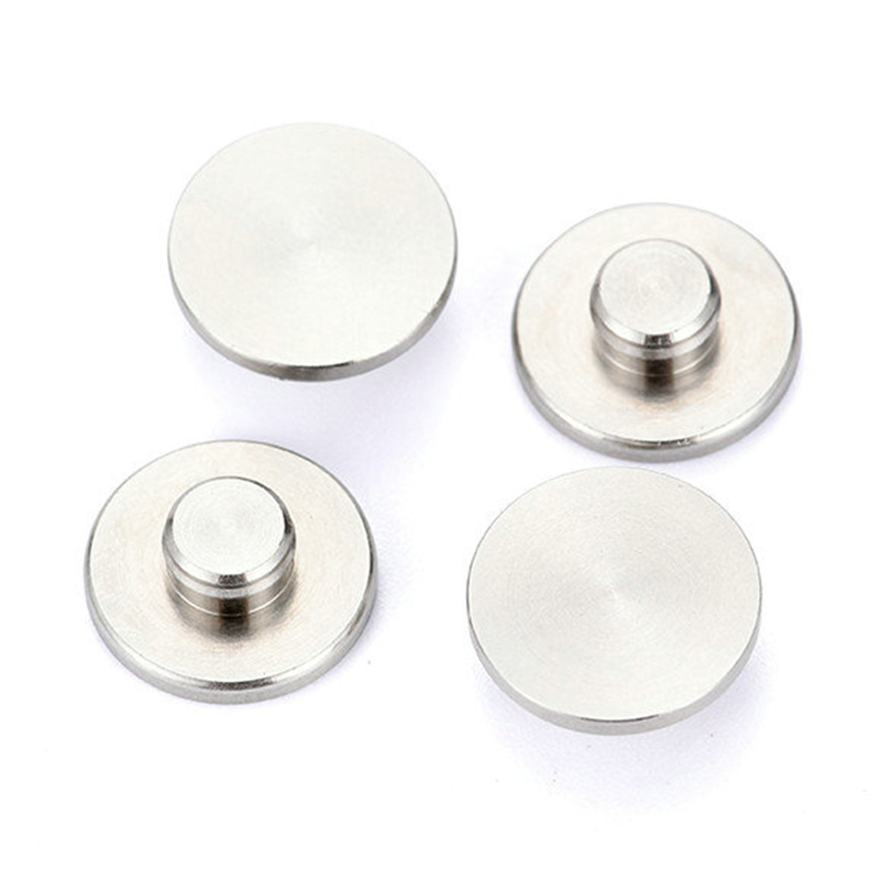 Custom m3 big thin head shiny plane stainless steel CD screw