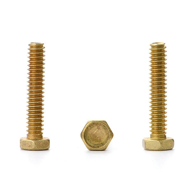 DIN933 brass hex head screws