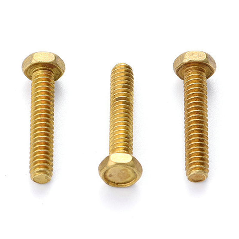 DIN933 solid brass hex head bolts