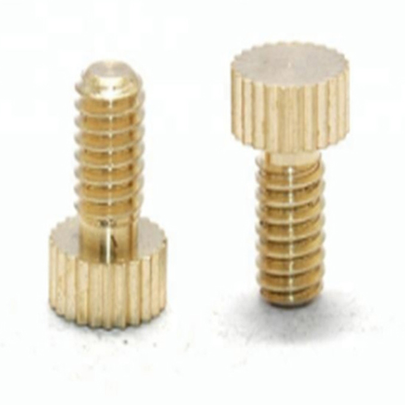 New design Stainless Steel Slotted Knurled Thumb Screws M4
